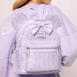 Minnie Mouse Opalescent Sequined Mini Backpack